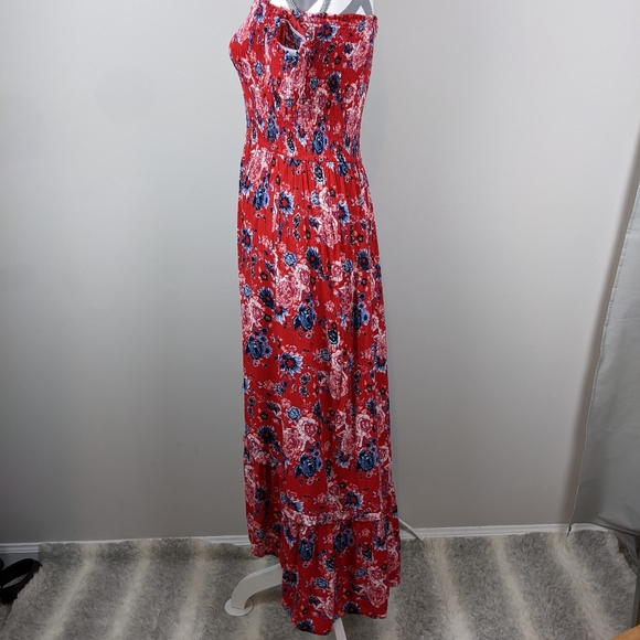 Hot Kiss Off The Shoulder high low maxi dress L - Picture 5 of 5